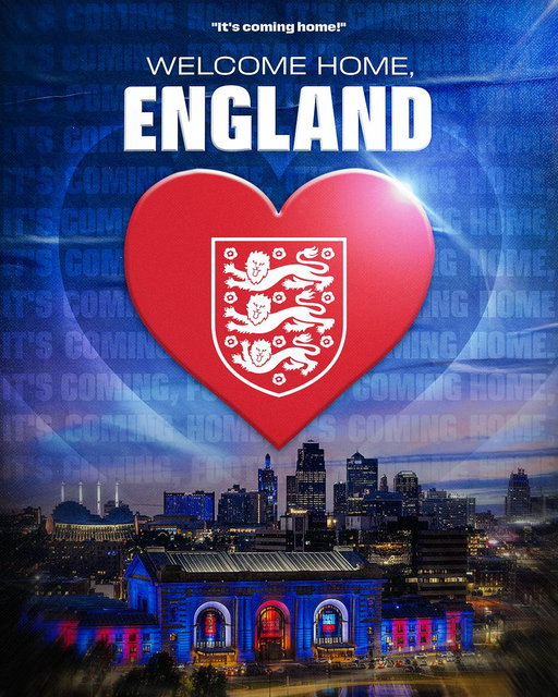 The Three Lions’ quest to bring 𝐢𝐭 home begins in 𝐨𝐮𝐫 home 🤍

England will make Kansas City their home base during the FIFA World Cup 2026™ 🏴󠁧󠁢󠁥󠁮󠁧󠁿

#FIFAWorldCup #WeAre26 #WeAreKansasCity 