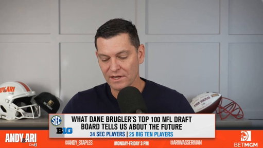 💥 SEC vs BIG TEN

“The only number that matters is: How many players does your conference get drafted each year?"

@AndyStaples and @AriWasserman on the conference superiority debate using @Dpbrugler’s Top 100 NFL Draft Board on today's show:

https://t.co/pX8EjtFNm4 