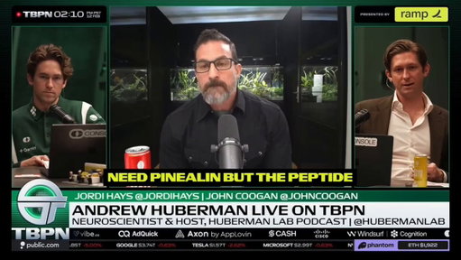 “This is going to be a trillion-dollar drug.”

@hubermanlab says retatrutide is the peptide that’s about to “change everything.”

Currently in a Phase III clinical trial in humans, retatrutide caused up to one-third body weight loss in just six months, with some degree of muscle sparing.

“The bodybuilding community has been onto this for a long time.”

“Then it shows up in Hollywood. Everyone lies or avoids answering the question of how they got so jacked. They talk about eating chicken breasts, and they’re actually taking growth hormone, Winstrol, and retatrutide.”

“We are looking at a potential change in the laws around peptides such that buying peptides would become illegal. I think this is a terrible idea, but the motivation behind this is largely because Eli Lilly owns the patent.”

“Lilly would like to protect the domain over that patent. This is going to be a trillion-dollar drug.”