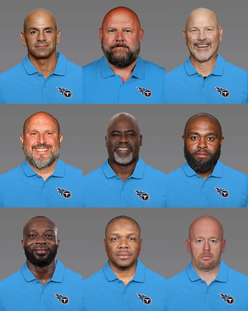 The Titans have formed the baldest coaching staff of all time 