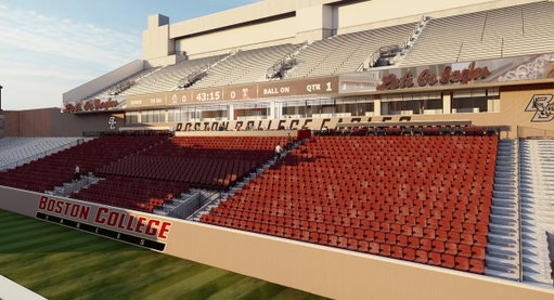 Upgrades Coming to Alumni in 2026 🏟️

The Alumni Stadium Premium Seating Renovation Project will introduce more than 1,700 seating options including premium and regular seatbacks, loge boxes, rail seating, two club spaces and more!

More Info: http://bit.ly/40dzVBW 