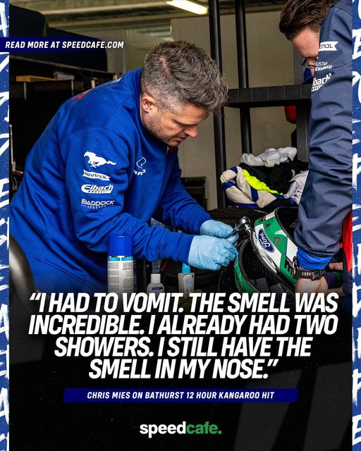 Ford star faced gruesome aftermath of Bathurst incident 😬 

#motorsport #racing #bathurst #bathurst12hour 