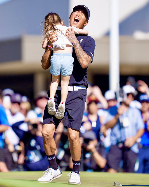Family over everything 🫶

AK and Bella.

#LIVGolfAdelaide | @4AcesGC_ 