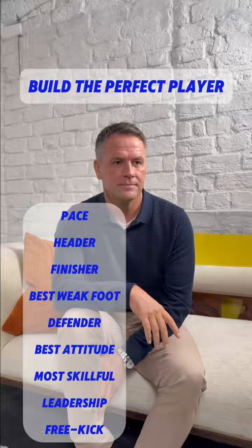 Michael Owen builds the perfect footballer 👀

Pace, finishing, strongest weak foot…who are you picking?

#PerfectFootballer #FootballDebate #FootballQuestions #footytalk 