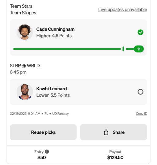 We need Kawhi Lower than 5.5 this next game for a W. 🙏 