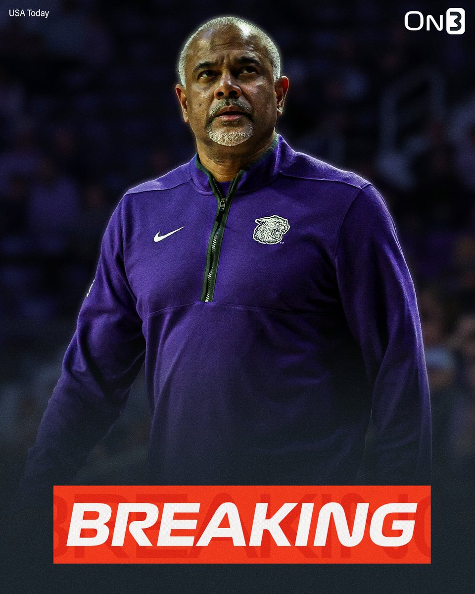 BREAKING: Kansas State has parted ways with head coach Jerome Tang, @PeteNakos & @JoeTipton report.

https://www.on3.com/college/kansas-state-wildcats/news/kansas-state-fires-jerome-tang-after-four-seasons/
