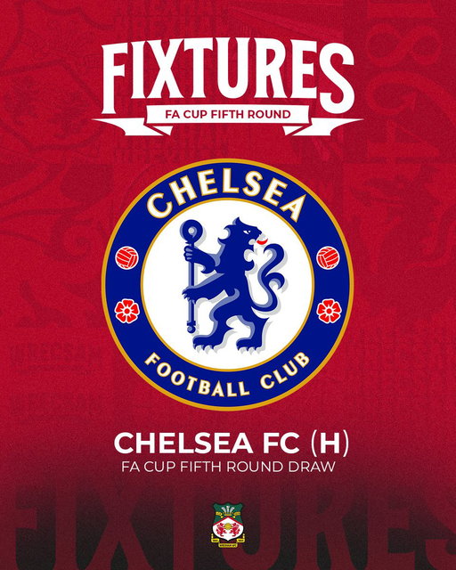 We will host Chelsea FC in the Fifth Round of the FA Cup 🏆

🔴⚪ #WxmAFC 