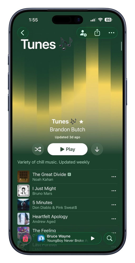 Loving the new look to playlists &amp; albums in Apple Music! 

(iOS 26.4 B1) 