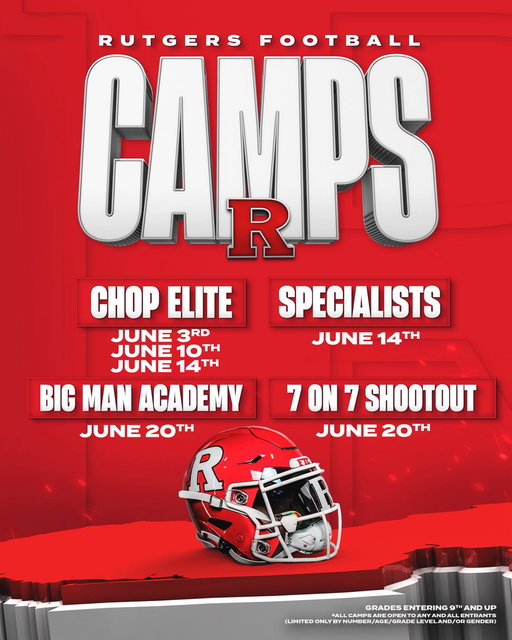 2026 Rutgers Football Camps 🪓 

🔗 https://t.co/UGKyUtc98Y 