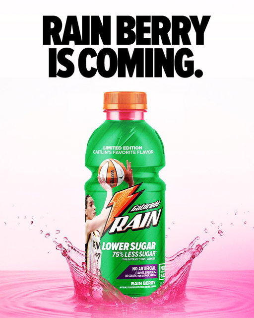 Stay locked in ⚡️ 1-of-2,200 exclusive @CaitlinClark22 x Rain Berry Lower Sugar bottles are coming to https://t.co/rqiui6RcPe 2/19 at 10am EST. 