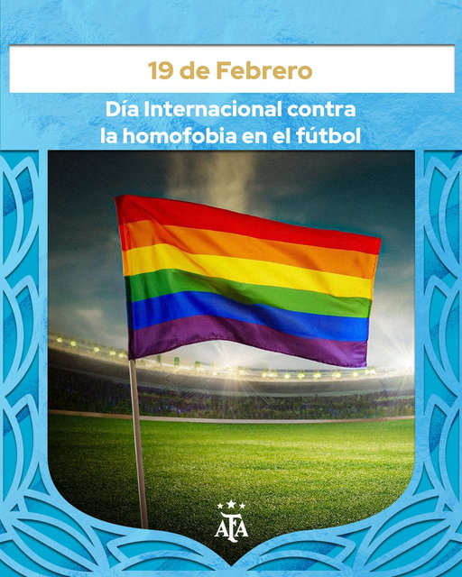Hagamos entre todos un fútbol sin homofobia 🙌⚽ 