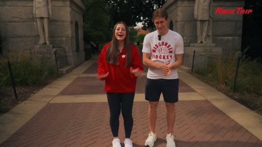 Kwik Trip to Kwik Trip 𝙀𝙥. 6️⃣: @BadgerMHockey's Gavin Morrissey talked all things hockey slang and Kwik Trip dunkers with Jada Cerniglia! 