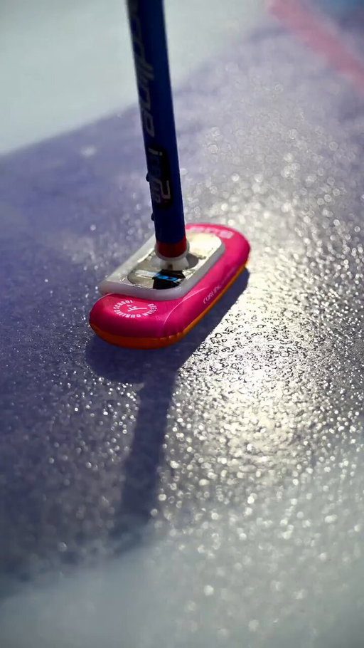 Who would have thought they were brushing in curling to melt the ice  