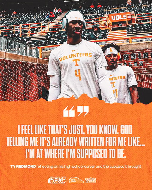 Ty Redmond is BLESSED to be a Vol🙏🏻

Said it’s great to be a Tennessee Vol😏🍊 