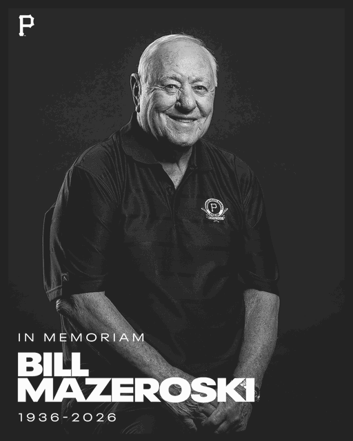 It is with a heavy heart that we relay the news of the passing of legendary Pirates and National Baseball Hall of Famer, Bill Mazeroski.
Maz was a 7-time All-Star who hit the greatest home run in baseball history. He was a beloved member of the Pirates family and he will be deeply missed.