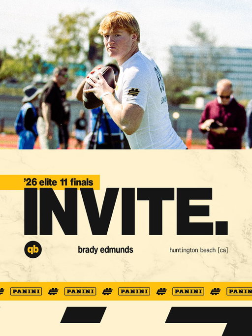 ‘26 ELITE 11 FINALIST

🎯 @bradyedmunds9 

#Elite11 