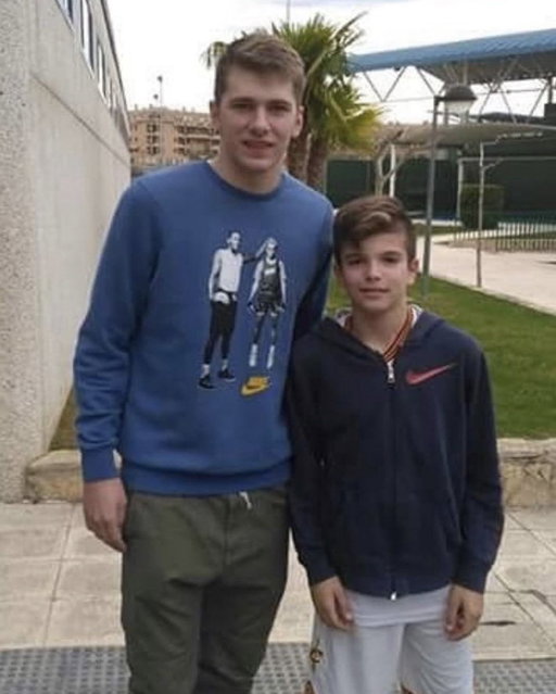 Hugo Gonzalez is playing his idol Luka Doncic today 