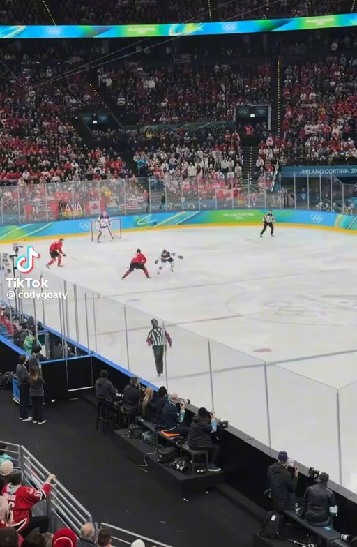 For everyone saying Jack Hughes tossed his bucket into the stands including that pigeon Darren Rovell. That’s a burger (not true) watch this video. He tossed it backwards with a flick of the wrist - People’s   