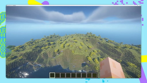 Watching a castle emerge from noise in Minecraft is pretty damn cool 🏰 
