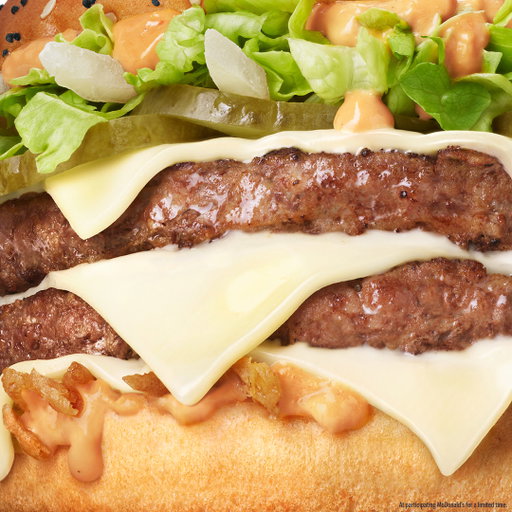 THE NEW BIG ARCH IS WHAT HAPPENS WHEN YOU MAKE A MCDONALD’S BURGER IN ALL CAPS. OUT 3.3. 