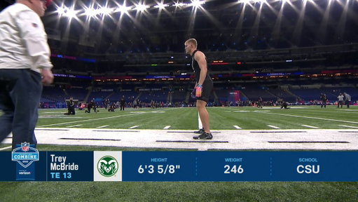 throwback to Trey McBride at the NFL combine 👀