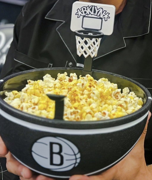 The Nets will have a playable popcorn bowl available at the Barclays Center 

Courtesy of @LevyRestaurants 

#NetsWorld 