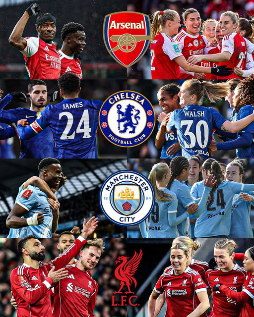 Just four teams remain in the hunt for BOTH #EmiratesFACup and #AdobeWomensFACup glory this season 🏆🏆 