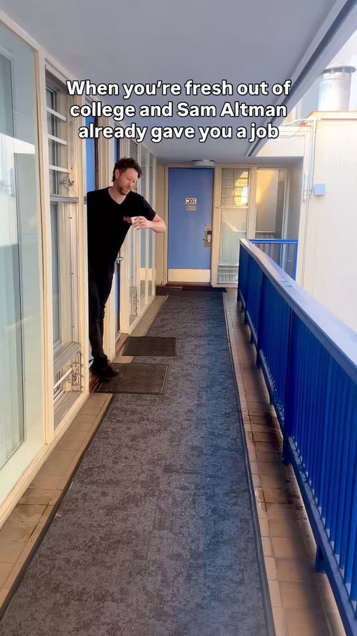 You just got hired by Sam Altman 
