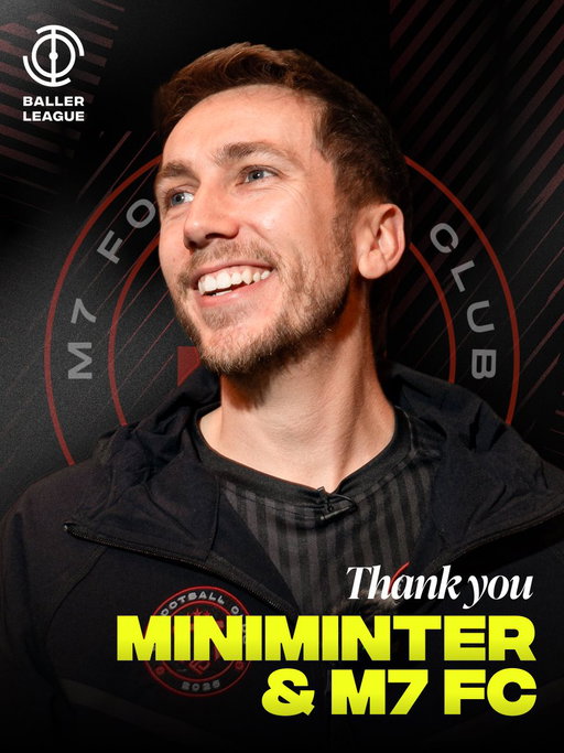 Thank you, Simon

Part of Baller League UK from the very start. It’s been a pleasure having M7 FC in the league 🖤 
