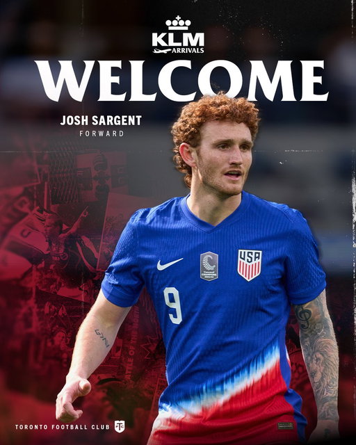 The moment we’ve been waiting for

Josh Sargent is a Red 🔴

Player Arrival presented by @KLM 

📰: https://t.co/95sMdb5YQw 
