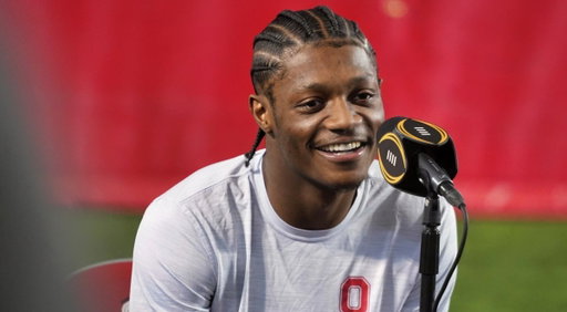 Carnell Tate on the quarterbacks he'd like to catch passes from:

"Pat Mahomes, TYLER SHOUGH, Josh Allen, Jayden Daniels. So, all the great quarterbacks." 👀👀🔥🔥

(H/T @FreakyPeezy) 