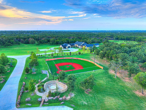 Former MLB player Matt Holiday just listed his Oklahoma home for $12 million. 

The home has a baseball field (obviously), a barn batting cage, indoor basketball and pickleball courts, a two level $2 million pool, gucci wallpaper, private putting green, $150k crestron home smart system, $3 million in custom furniture included and more. 

Currently listed for only $12,000,000