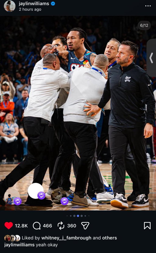 Imagine Nikola Jokic running to Instagram to post after a fight in a game😭😭 