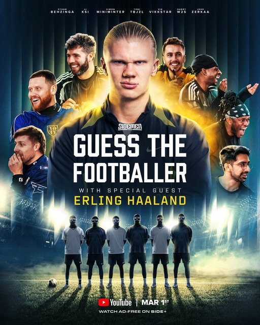 Can you guess correctly? 👀 

Sidemen Guess the Footballer ft @erling is OUT NOW! ⚽️ 