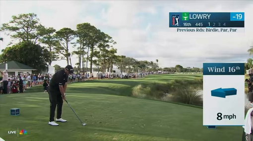 Shane Lowry's tee shots on 16 and 17.

Truly unbelievable. 