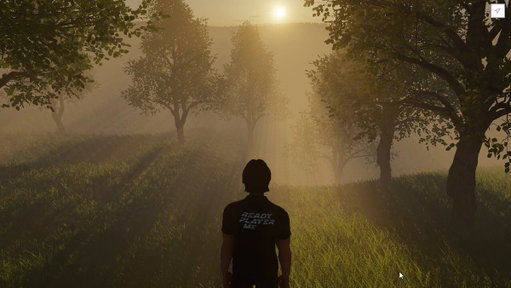 Very happy I got this going!  This is ray-marched volumetric exponential-height fog.  The ray marching means it has proper shadows from objects. 
