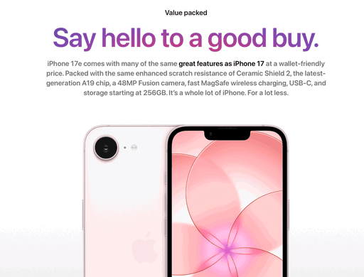 Apple’s copywriting is elite. 
