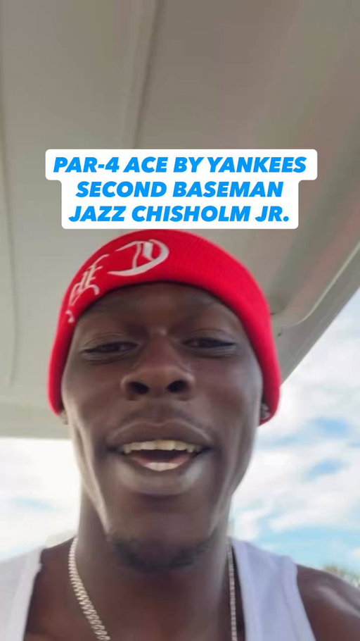 Par-4 hole-in-one!?!

Yankees second-baseman Jazz Chisholm Jr. posted that he made a hole-in-one on a 323yd par-4 yesterday.🤯

(🎥 _jazz3 // IG Story) 