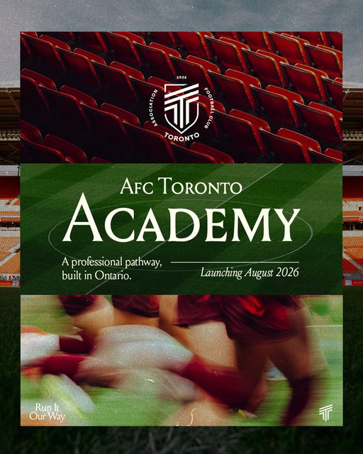 A new chapter for the club. 🔴

Introducing AFC Toronto Academy — a fully funded professional pathway designed to develop, inspire, and elevate the next generation of players in Ontario.

Launching August 2026.

🔗 Learn more about the Academy: https://www.afctoronto.ca/news/afc-toronto-builds-for-the-future-launching-new-professional-academy 