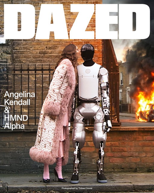 In a clash between man and machine, Brazilian-Kiwi model #angelinakendall and robot @hmnd.ai star side-by-side in a story exploring our complex relationship with tech.

See the full story: https://www.dazeddigital.com/fashion/article/69766/1/robots-angelina-kendall-hmnd-alpha-spring-2026-issue 