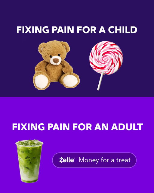 Sending some money for a treat with Zelle is an easy and impactful way to show someone you care. Whose day would you like to make better? 