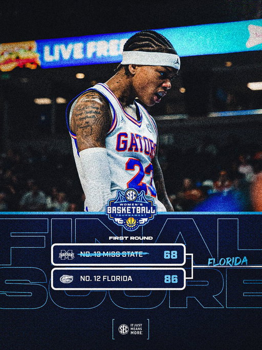 THE LARGEST MARGIN OF VICTORY IN A SEC TOURNAMENT GAME 📈

@GatorsWBK x #SECTourney 