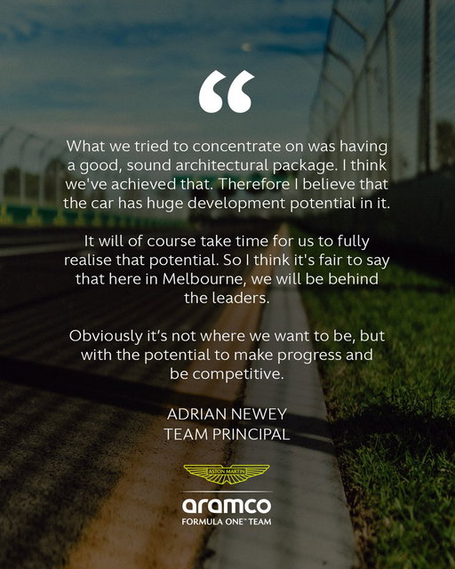 An update from Adrian Newey and Koji Watanabe. 

#AusGP 