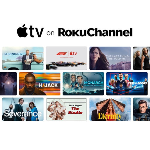 .@AppleTV is now available as a Premium Subscription on @TheRokuChannel. 

Stream Apple Originals, Formula 1®, MLS, and more. Subscription required. 