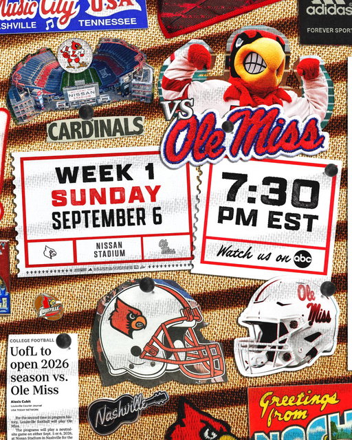 Date. Time. TV. All set! 

Tickets for the Music City Kickoff go on sale April 8. See you in Nashville, Card Nation 🤠

Details: http://uofl.me/4b9IpiO

#GoCards 