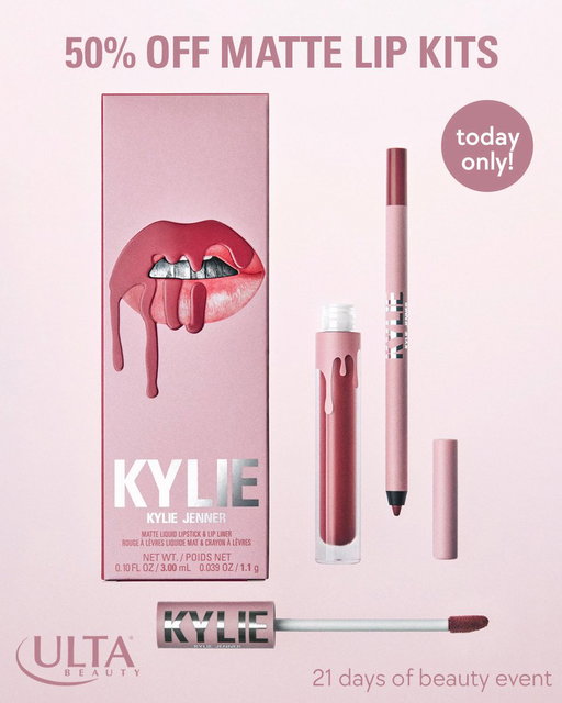 TODAY ONLY: shop 50% matte lip kits at @ultabeauty! 👄 https://t.co/2w64uxDnQx 