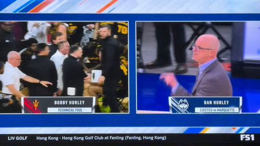 FOX was running a Hurley double box as Dan got ejected and Bobby got T'd up 😂😭
