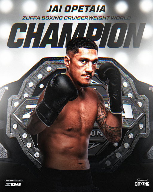 AND NEWWWWW! 

@jaiopetaia1 is the inaugural @Zuffa_Boxing Champion of the World!! 