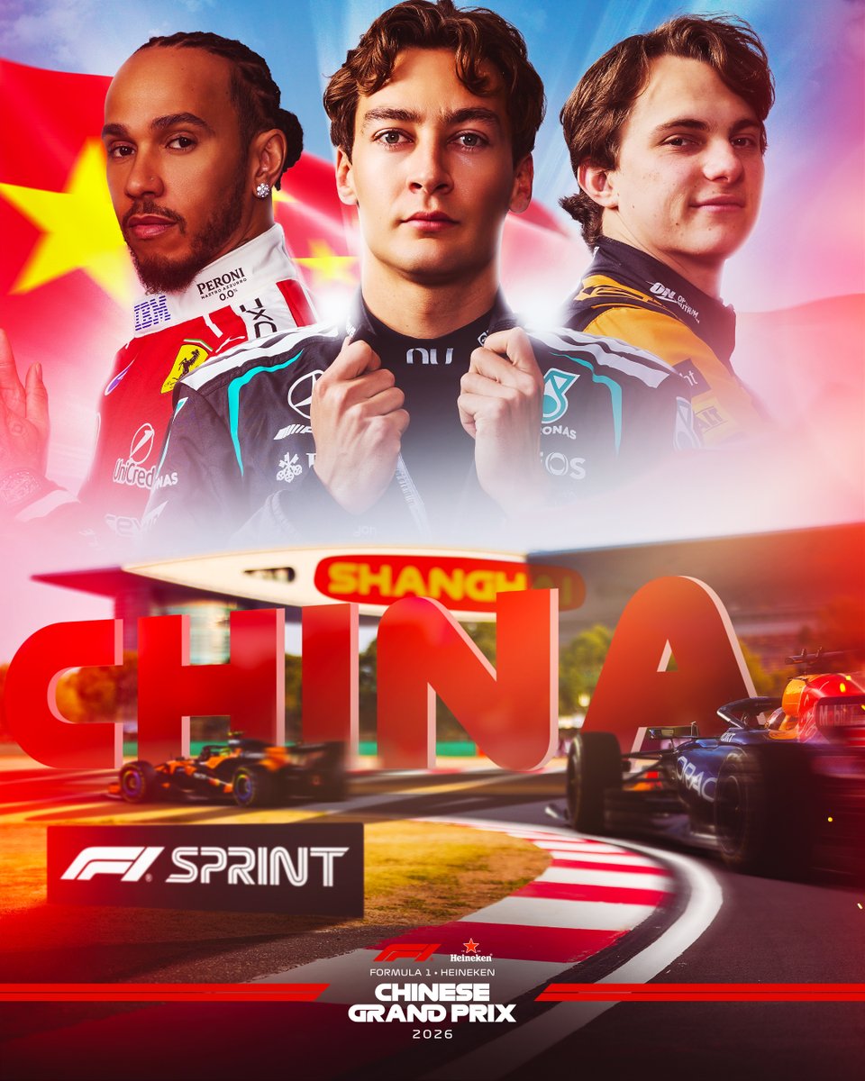 IT'S RACE WEEK AGAIN! 💪

We'll be racing in Shanghai, China for our first #F1Sprint weekend of the season 🤩

#F1 #ChineseGP 