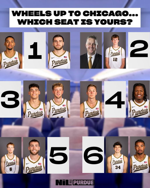 It’s also time for takeoff to the Big Ten Tournament, which seat is yours? 🛩️

We can’t wait to see all of you at the Big Ten Tournamnet in Chicago! 